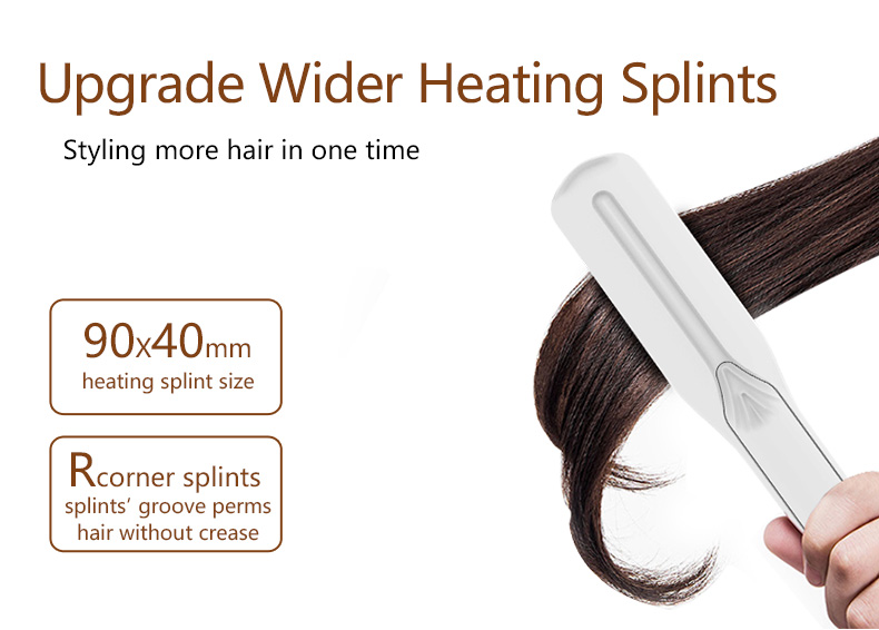 KangRoad Steam Hair Straightener Private Label High-quality Steam Infrared Tourmaline Flat Iron Curlers with LED Display