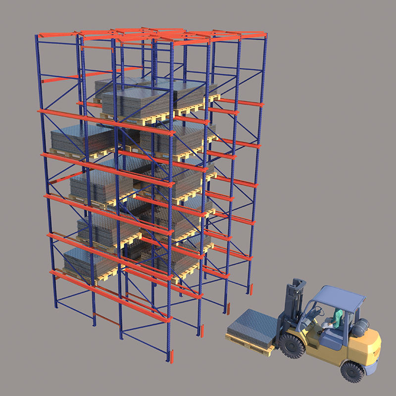 Wholesale Drive in Racking Boltless Metal Steel Warehouse Drive-in Rack Double Pallet Rack System