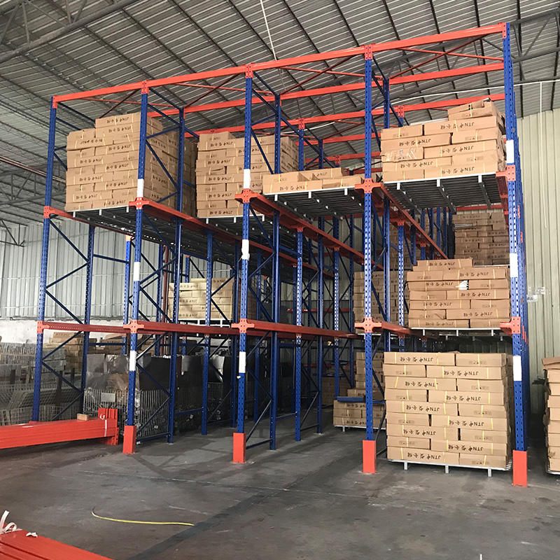 Factory Wholesale Boltless Metal Steel Stack Racking System Refrigerated Warehouse Drive-in Rack Double Pallet Rack System