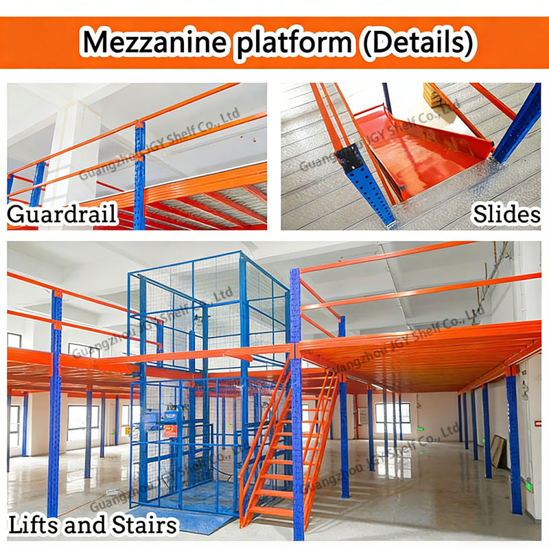 OEM High Load Mezzanine Shelves Steel Mezzanine Floor Racking System for Industrial Mezzanine Storage