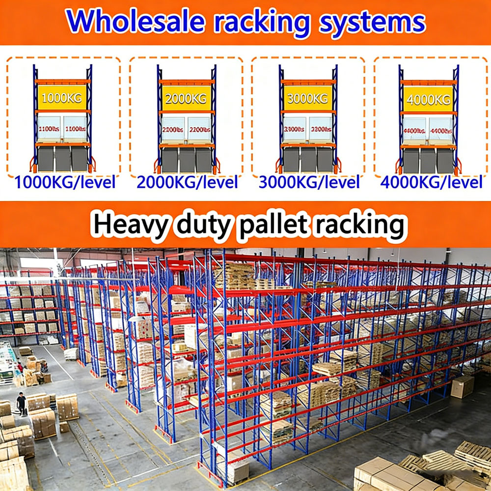 Wholesale Garage Shelves Adjustable Storage Stacking Pallet Racks Steel Metal Warehouse Shelves