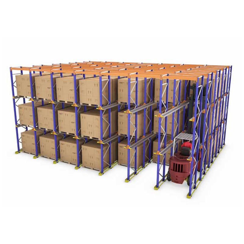 Large Heavy-duty Warehouse Pallet Rack System Drive-in Metal Steel Pallet Racking
