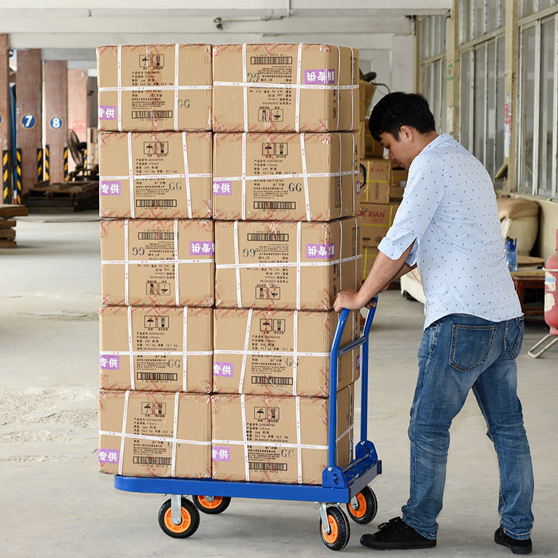 Heavy Duty Folding Platform Trolley 100kg 200kg 300kg 500kg 800kg 1000kg Capacity for Factory Warehouse