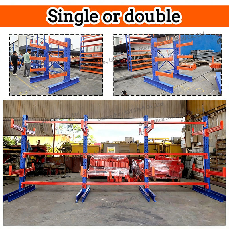 Durable Heavy-Duty Industrial Shelving Unit Adjustable Cantilever Arm Racks Racking System for Warehouse Storage