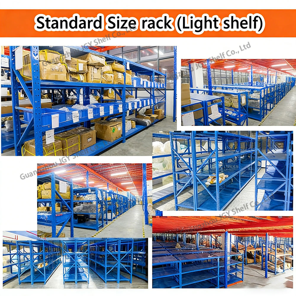 Light/Medium/Heavy Duty Storage Shelf Powder Coating Steel Iron Tool Supermarket Stacking Storage Racks