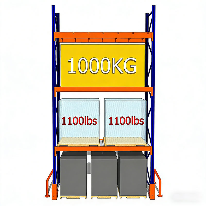 Boltless Adjustable Heavy Duty 1000kg/Layer Capacity Steel Pallet Rack Warehouse Industrial Stack Storage Racking Shelves System