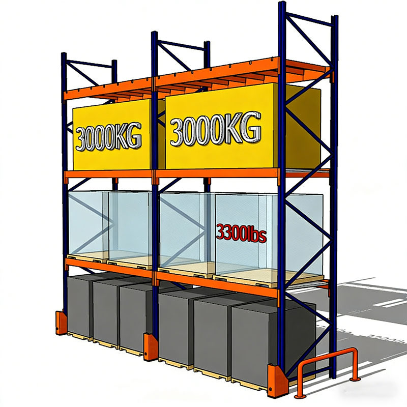 Hot Selling High Quality 500-3000kg Steel Storage Racks 5-Layer Adjustable Pallet Racking Heavy Duty Warehouse Shelf System