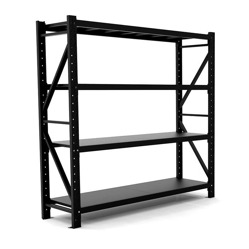 100-500kg Adjustable Boltless Selective Pallet Rack 2000*600*2000mm 4 Layer Shelves Unit Metal Steel Warehouse Storage Racking