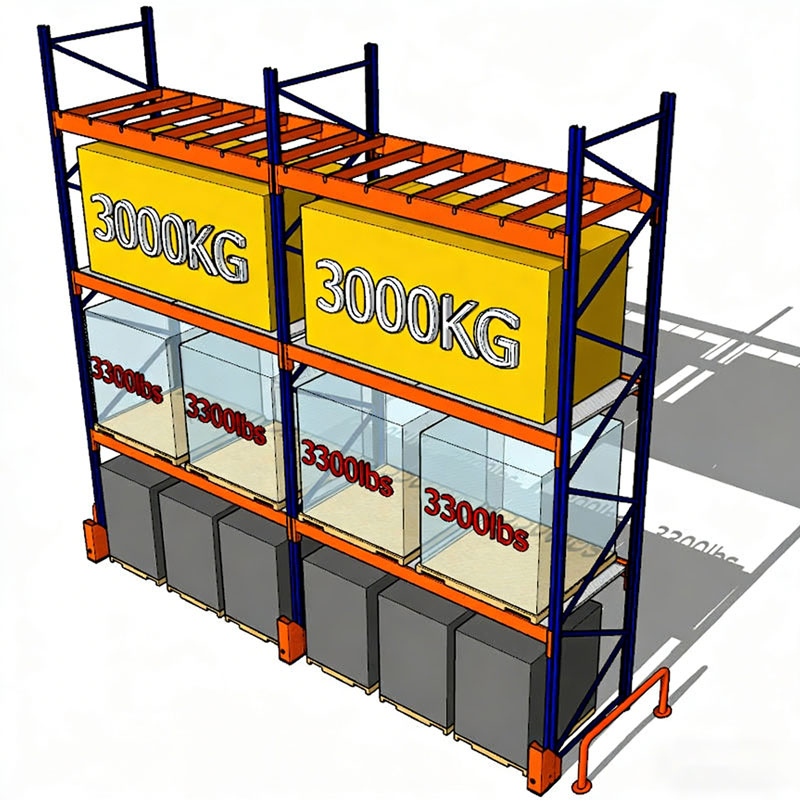 Manufacturer OEM High Capacity 5-layer Heavy Duty Steel Selective Pallet Racking for Warehouse Storage