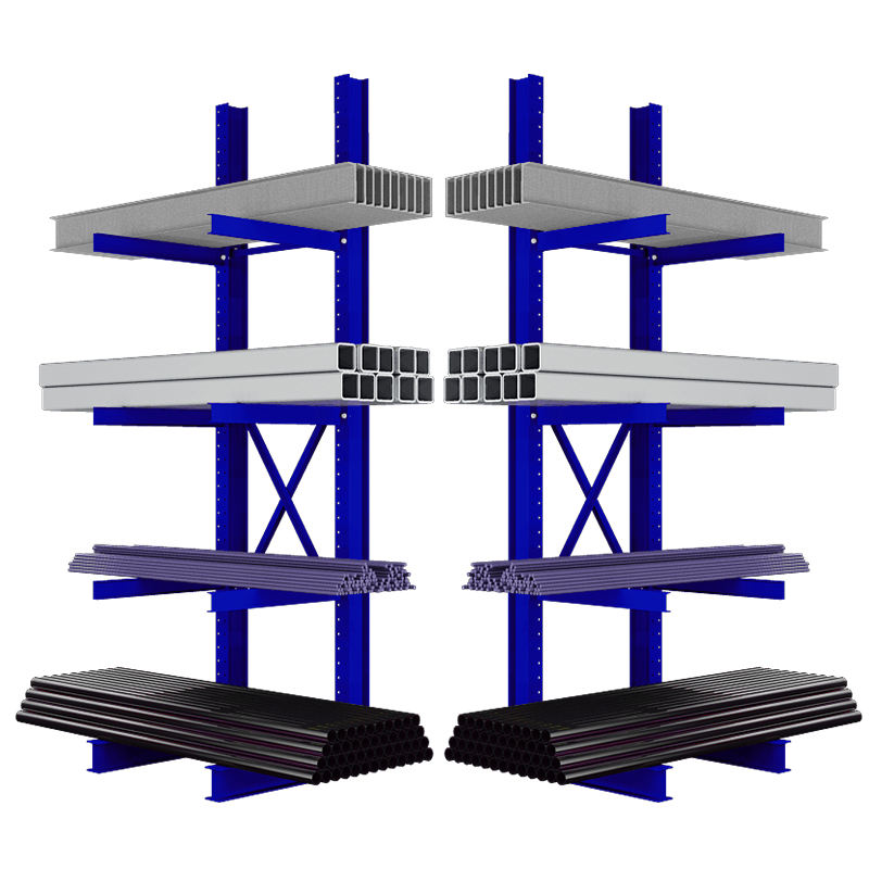 Durable Heavy-Duty Industrial Shelving Unit Adjustable Cantilever Arm Racks Racking System for Warehouse Storage