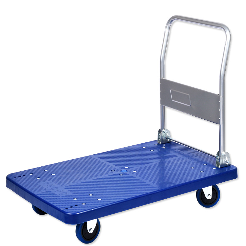 Factory Portable Industrial Warehouse Transportation Folding Hand Truck Platform Trolley