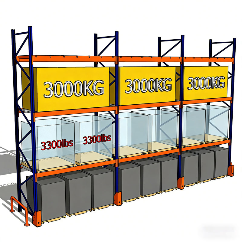 4-Tier Heavy Duty Adjustable Garage Shelving Units 3300LBS Capacity Per Floor Storage Rack