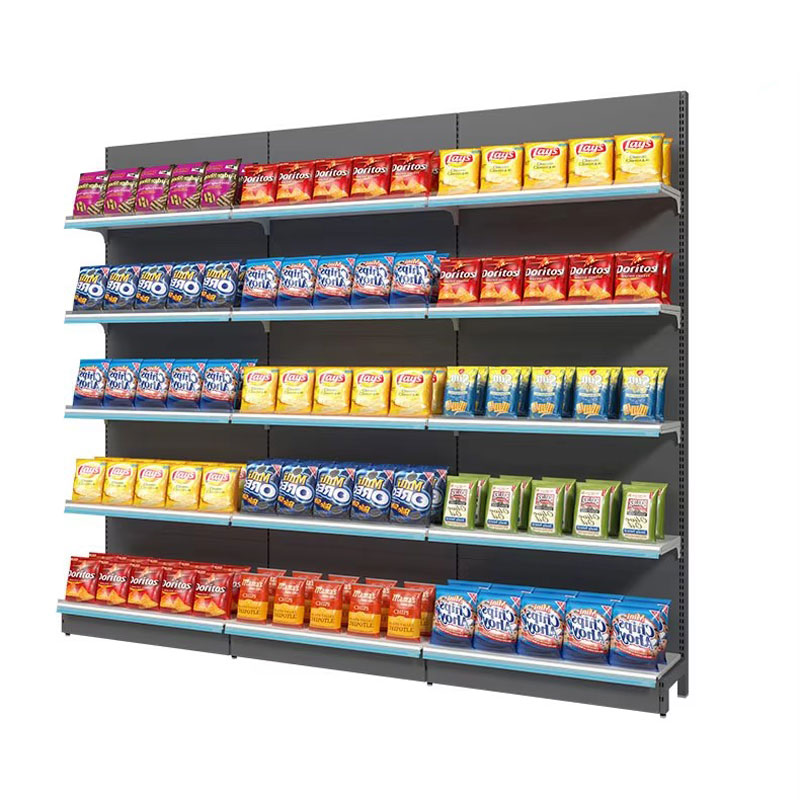 Customizable Multi-Layer Commercial Supermarket Shelving, Convenience Store Display Rack