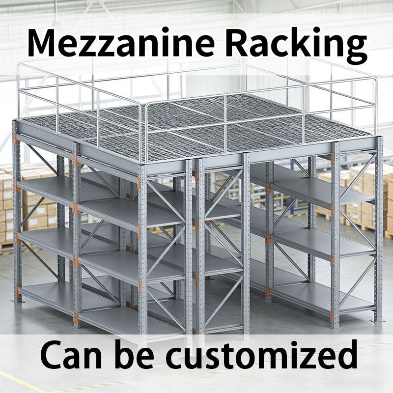 High Load Mezzanine Shelves Second Steel Storage Mezzanine Platform for Industrial Warehousing