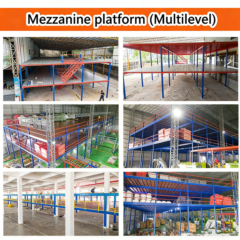 OEM Mezzanine Beam Pallet Rack Steel Structure Warehouse Storage Heavy Duty Loft Platform Mezzanine Racking