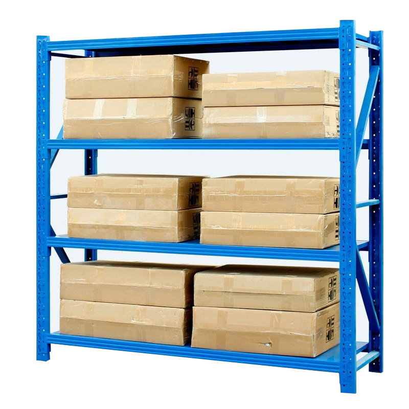 100-500kg Adjustable Boltless Light Shelf 2000*600*2000mm 4 Layer Shelves Metal Steel Warehouse Storage Rack