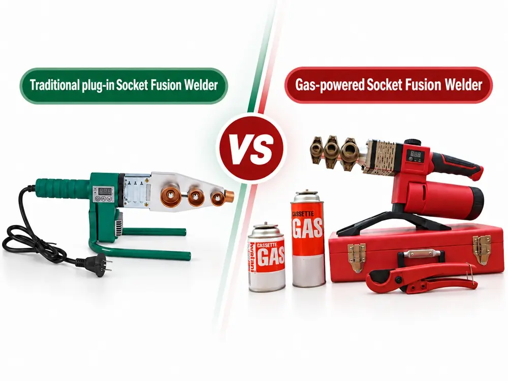 Gas vs electric PPR pipe welders comparison for field work