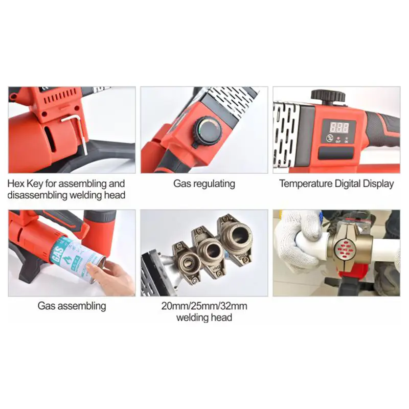 China China Suppliers Factory Direct: 1.4KW Gas Powered PPR Fusion Welder for 20-32mm Pipes Factories, Factory