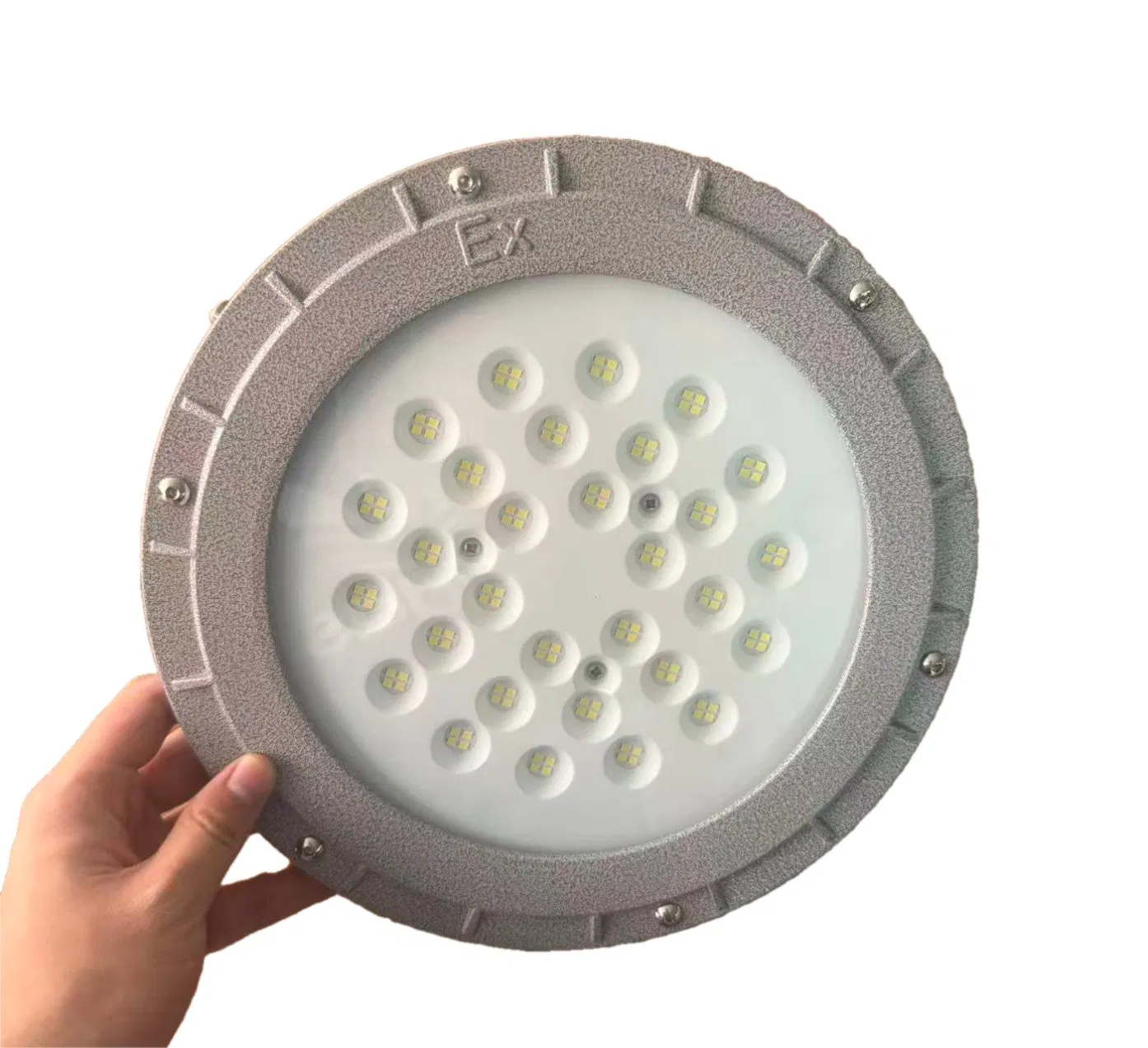 50W 100W 200W Lámparas LED de alta presión a prueba de explosiones circulares con una resistente carcasa de aleación de aluminio, son adecuadas para áreas industriales peligrosas Fj91-C-1