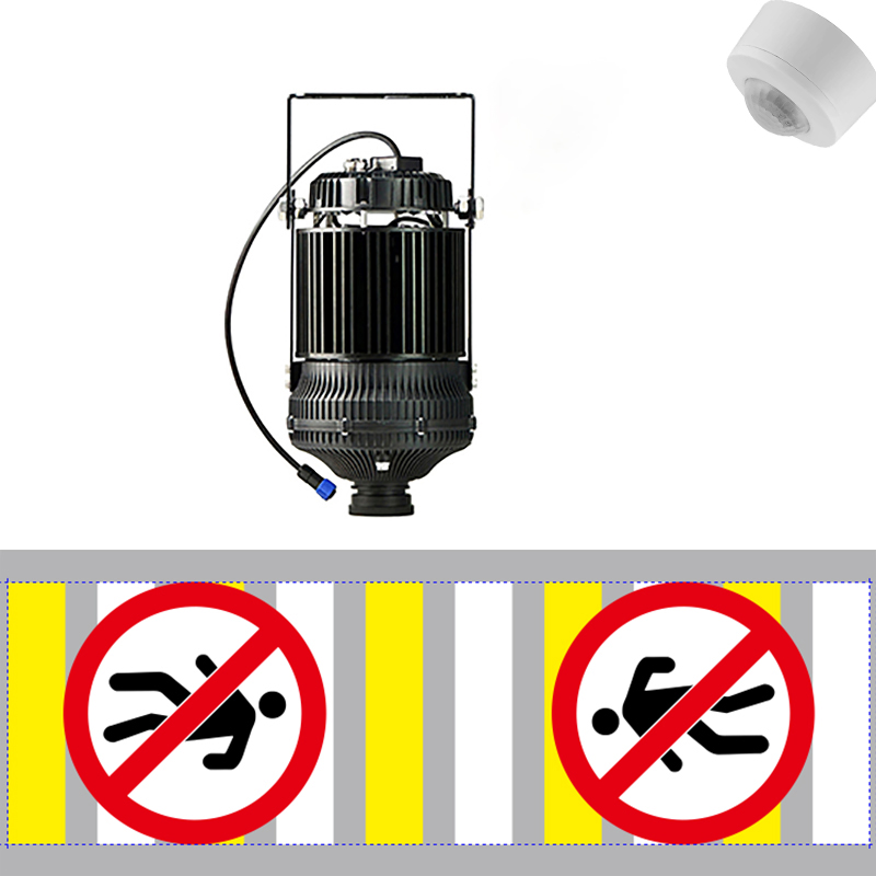Proyector de Señal Virtual Industrial LED 220W con Control de Sensor y Cambio Automático de Proyección