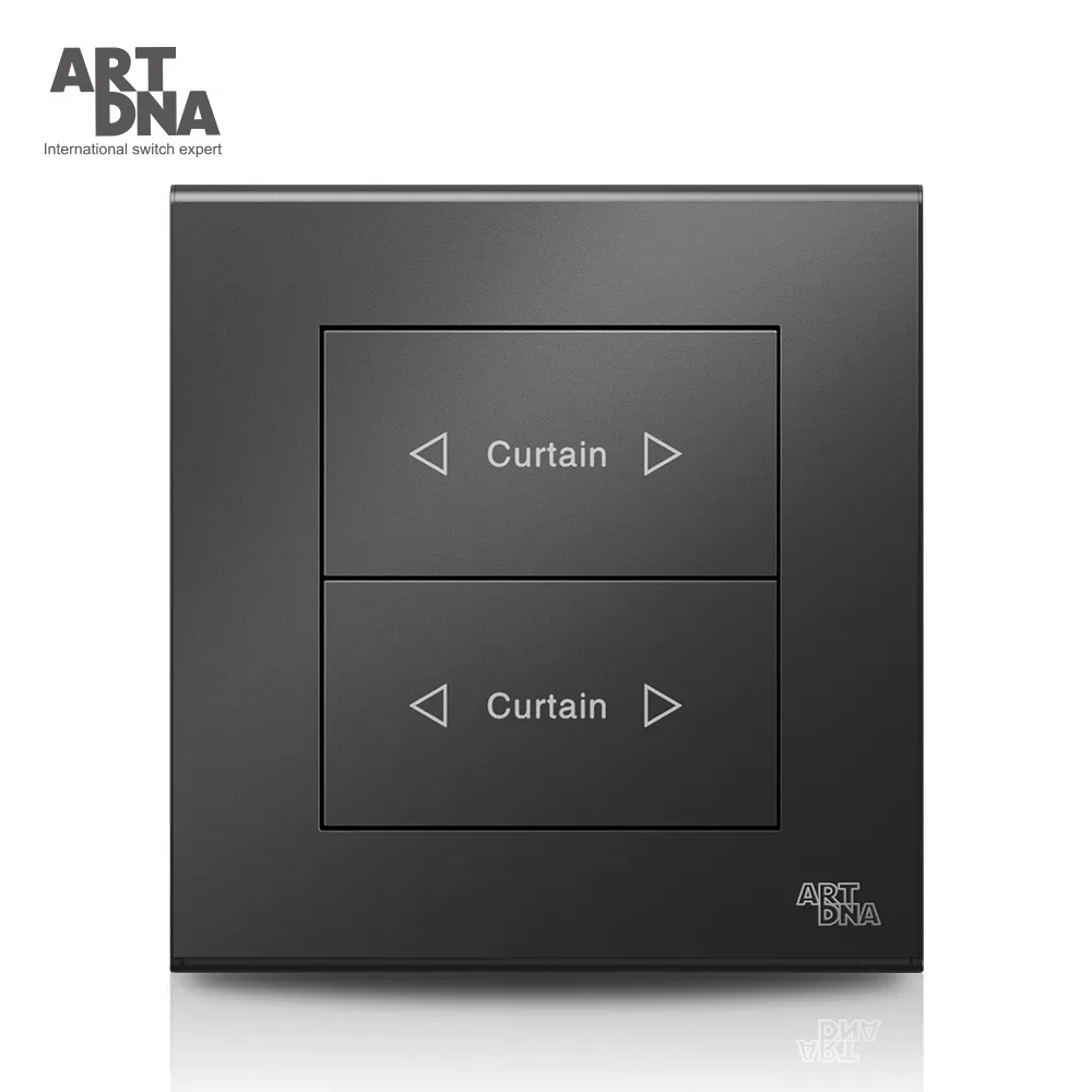 Panel de Control de Interruptor de Cortina Gang Artdna 1 Fácil de Instalar