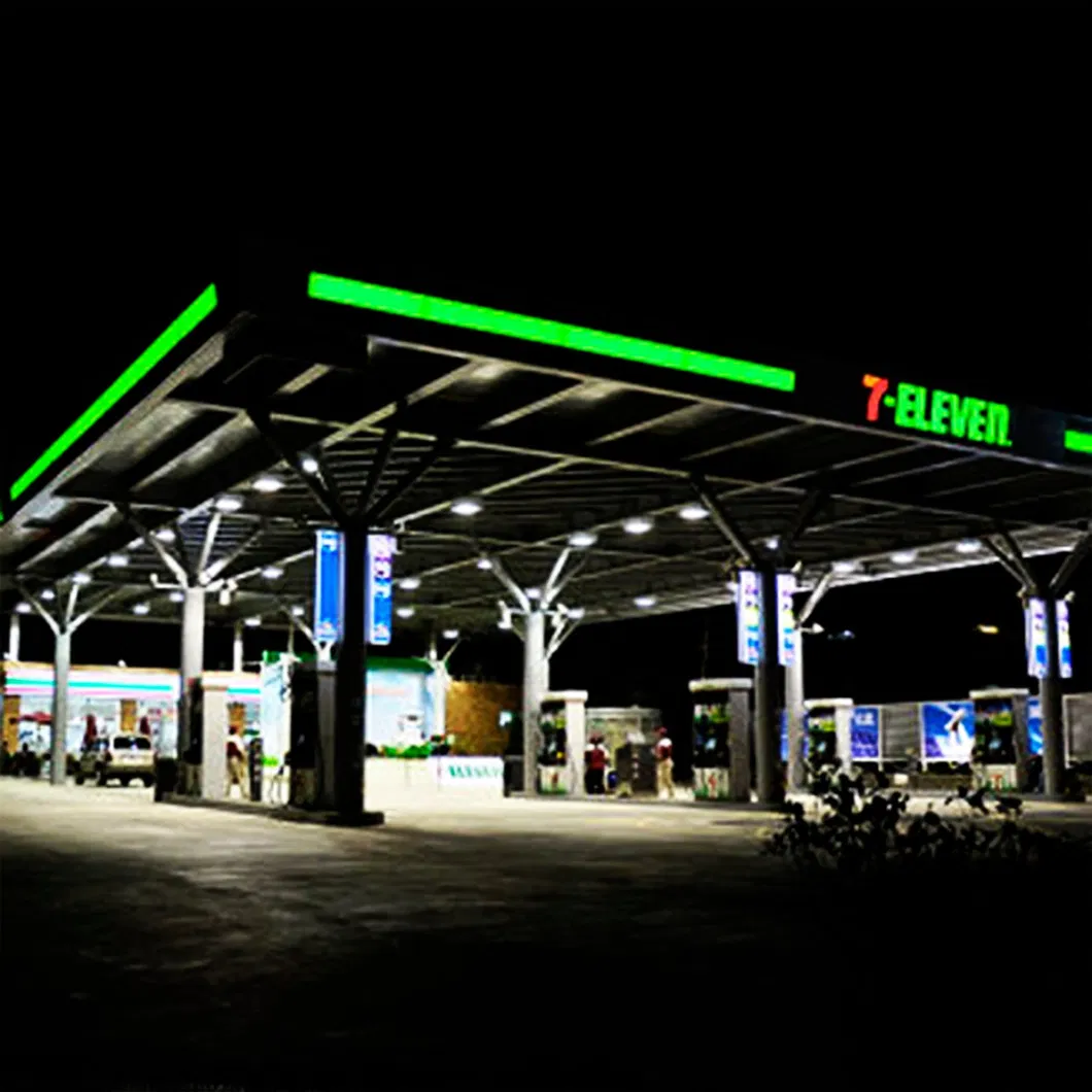 Luz de Canopy LED de Bajo Perfil Luz LED para Gasolineras Luces para Garajes 100W