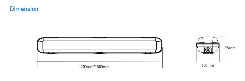 Luz Tri-Prueba LED Impermeable y Duradera con Certificación CE RoHS IP65