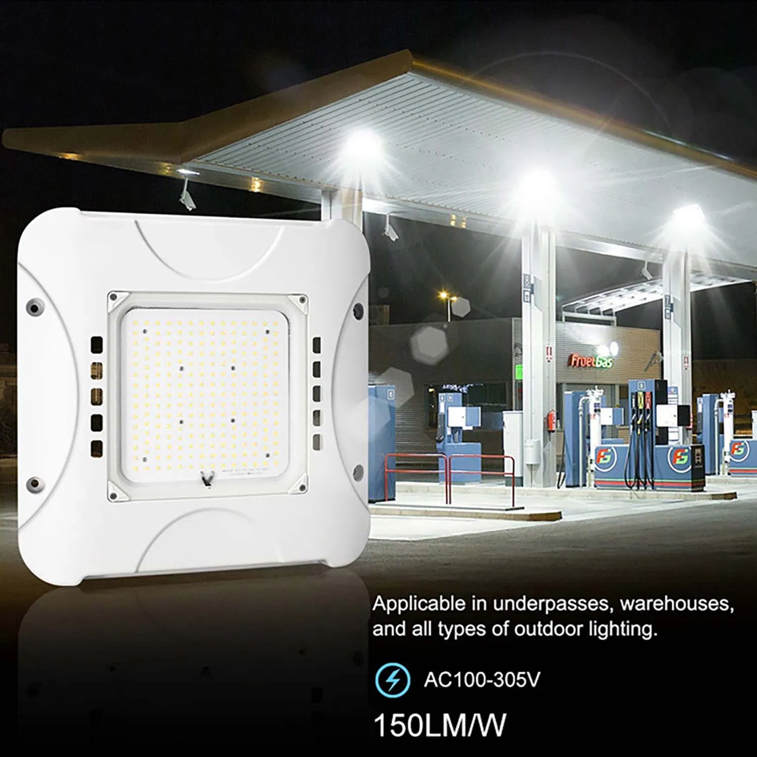 100W Accesorios de iluminación Fabricación de iluminación fábrica de importación de iluminación instalación a prueba de humedad Método accesorio LED de alta resistencia a temperatura