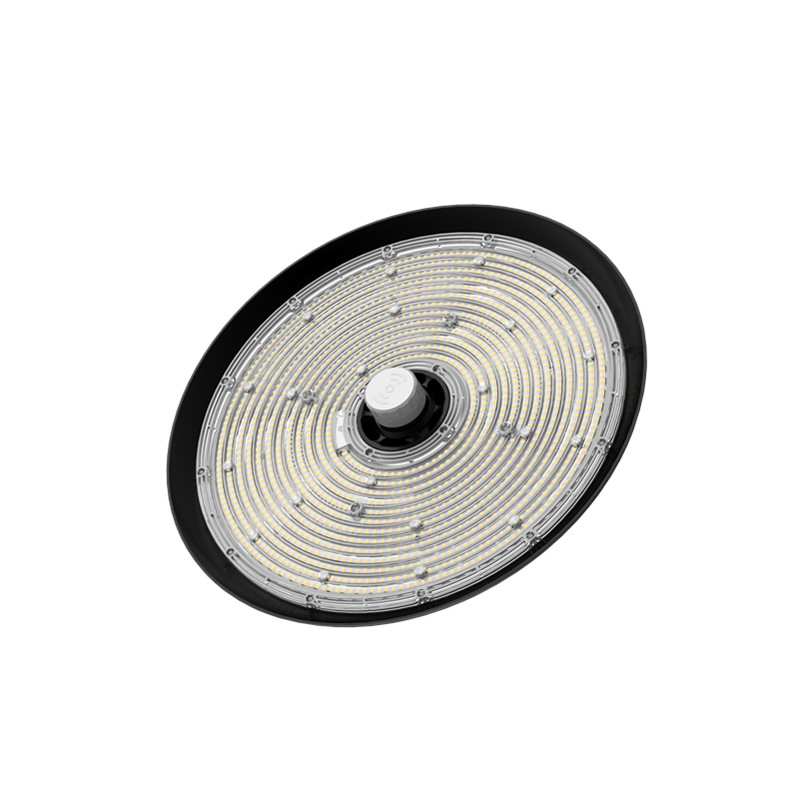 Lámpara de Alta Bahía UFO de Alta Resistencia 60W-500W, Ik08 Protección contra Impactos, Incluye Cable de Acero de Seguridad