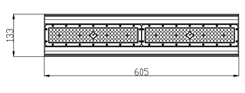 Dimensión de Lámpara LED