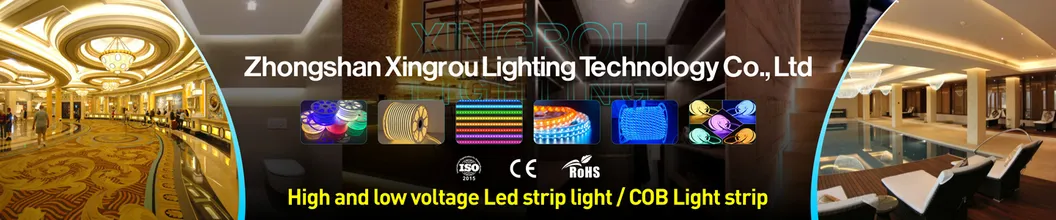 Venta al por mayor de fábrica de alta luminosidad 220V tira de luz LED COB flexible inalámbrica IP65 lámpara impermeable y duradera, ahorro de energía, iluminación decorativa para exteriores, CE RoHS