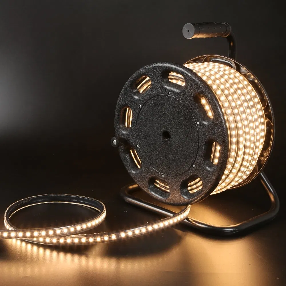 Construcción de Worklight Iluminación Industrial Edificios Astilleros Túneles 25m 50m Kit de Tambor Portátil Luz de Tira LED