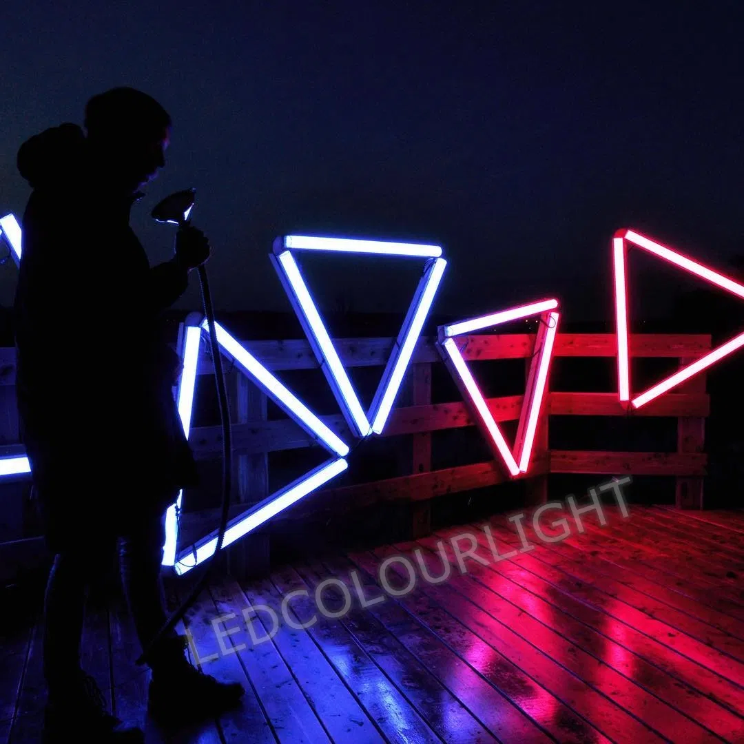 Luces de barra lineal LED RGB DMX para exteriores, iluminación de tubo para escenarios, iluminación de píxeles interiores para discotecas, decoración de KTV (iluminación de barra LED al por mayor para exteriores)