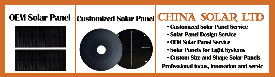 0.1W-50W Panel Solar Pequeño ETFE para Cargador de Batería de Luz LED