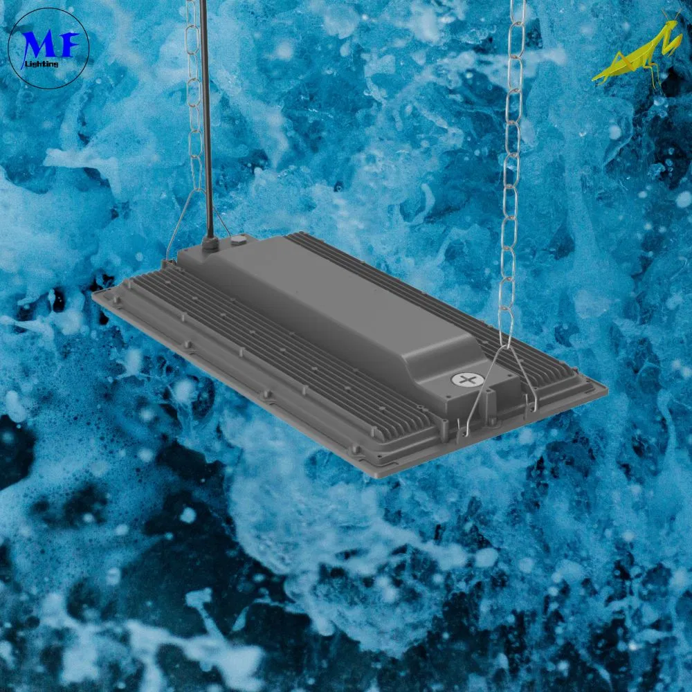 IP66 Barco de minería en astillero a prueba de agua 100-400W Lámpara de alta bahía LED lineal con sensor inteligente de atenuación APP