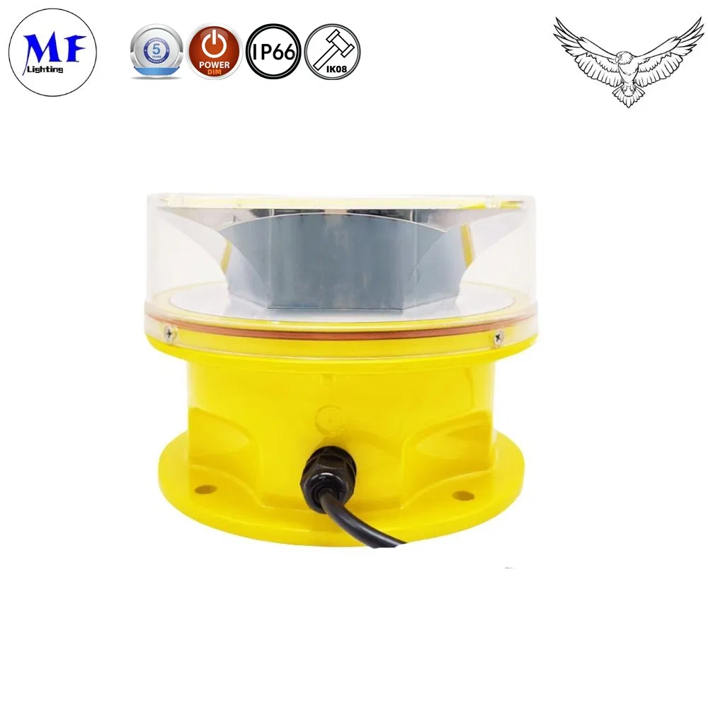 Precio de fábrica IP66 Faro LED de intensidad media para señalización de aviación para radio, televisión, torre de agua, edificio de gran altura, puente, pilonas, plataformas offshore