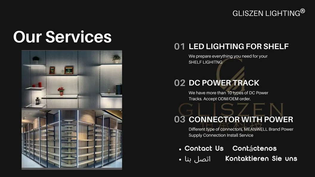 Tira de luz LED para iluminación de estantes