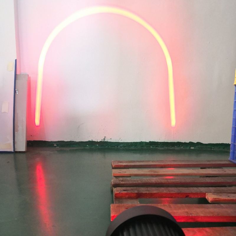 Lámpara de advertencia de haz de halo LED para carretillas elevadoras en zonas industriales para la seguridad de los peatones