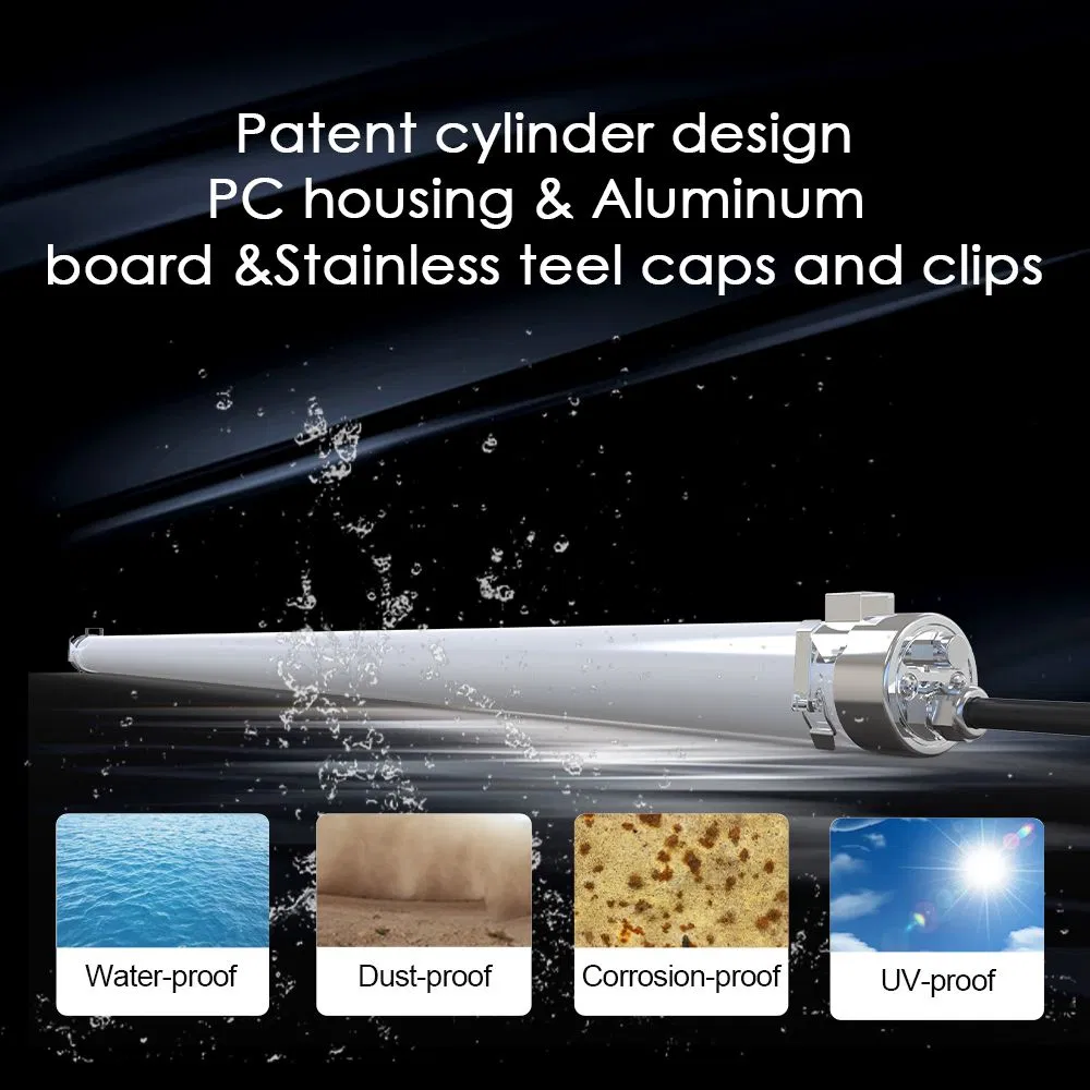 SMD2835 CRI> 80 Ángulo de Haz 120 Fijación de Tubo LED Tri-Prueba