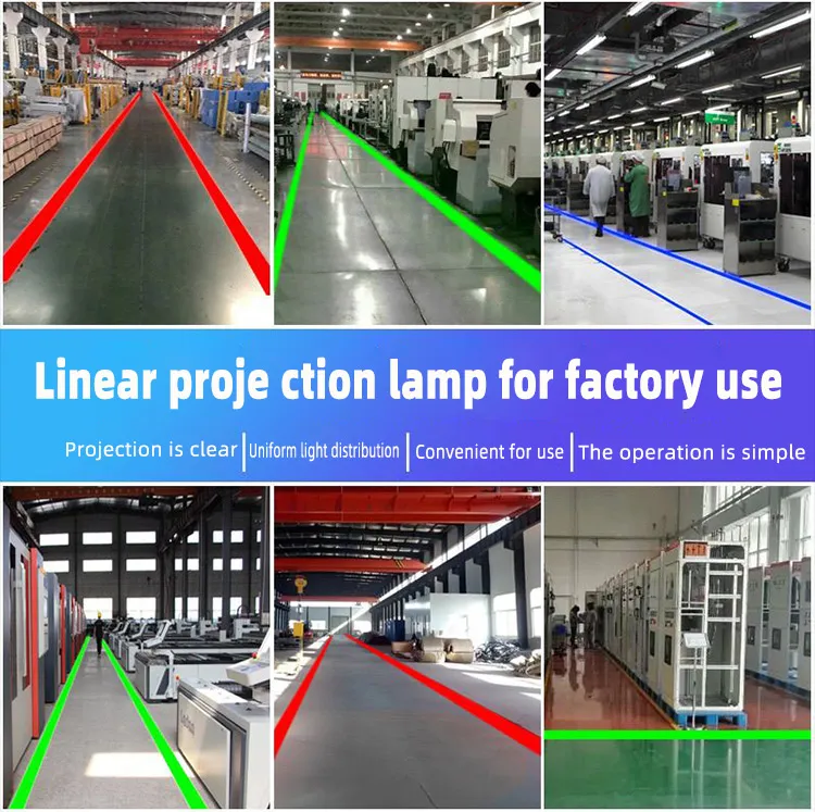 IP27/IP65 Proyector de línea láser virtual industrial verde de LED 2