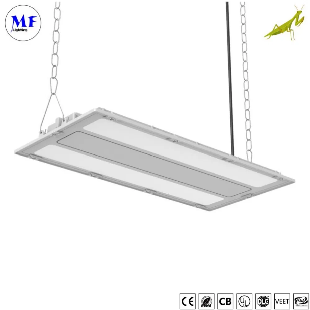 IP66 Impermeable Exterior Interior 100W-400W Taller de Fábrica Iluminación Industrial Inteligente Zigbee APP Regulable Lámpara Lineal de Alta Bahía LED Luz de Alta Bahía