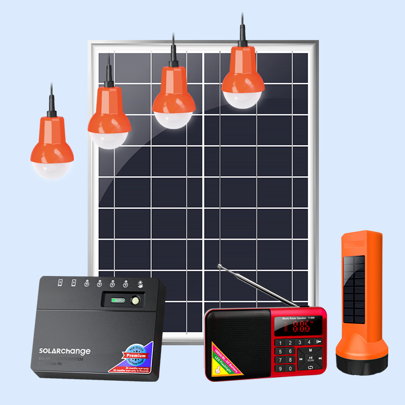 Solución de Iluminación Solar Completa con un 20W Panel Solar
