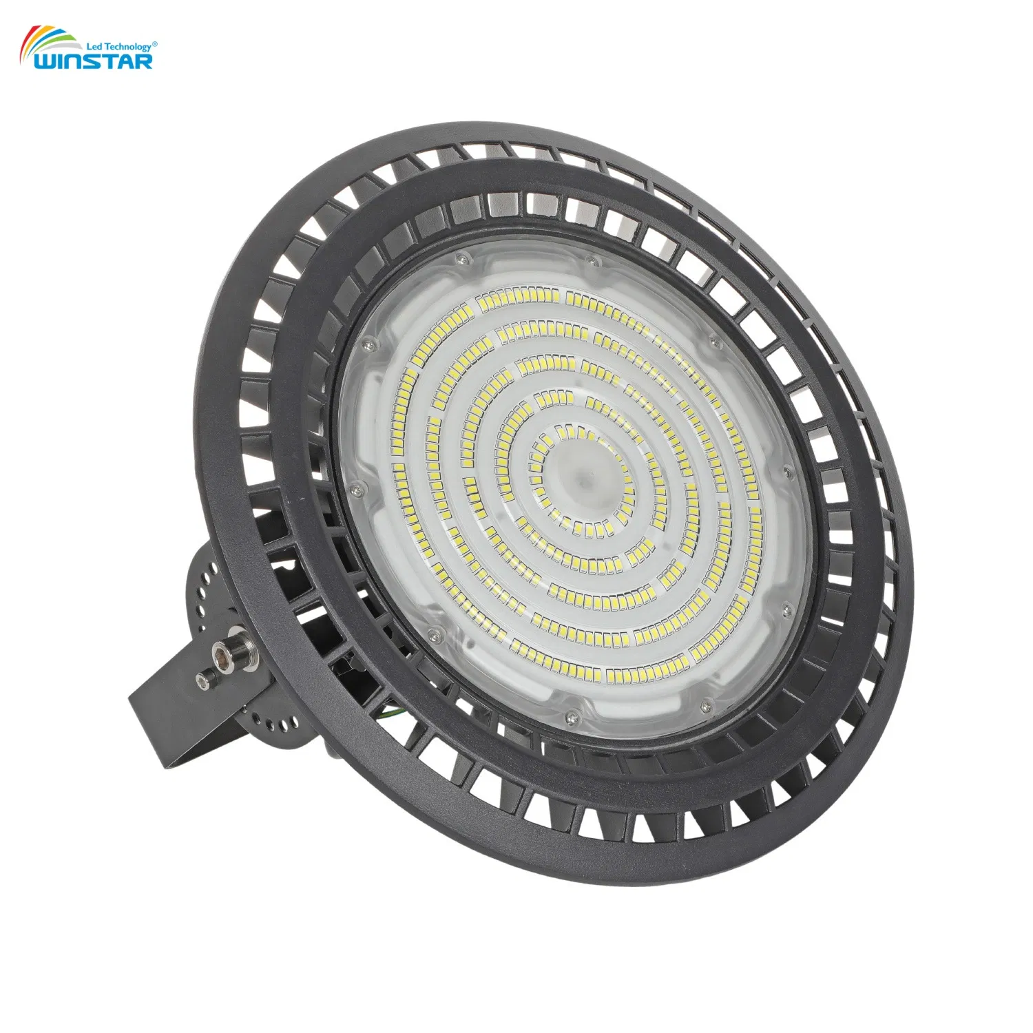 Iluminación LED de alta bahía de servicio pesado 190lm/W Lámpara de alta bahía tipo UFO industrial con ADC12 carcasa de aluminio para iluminación de almacenes, fábricas y centros logísticos