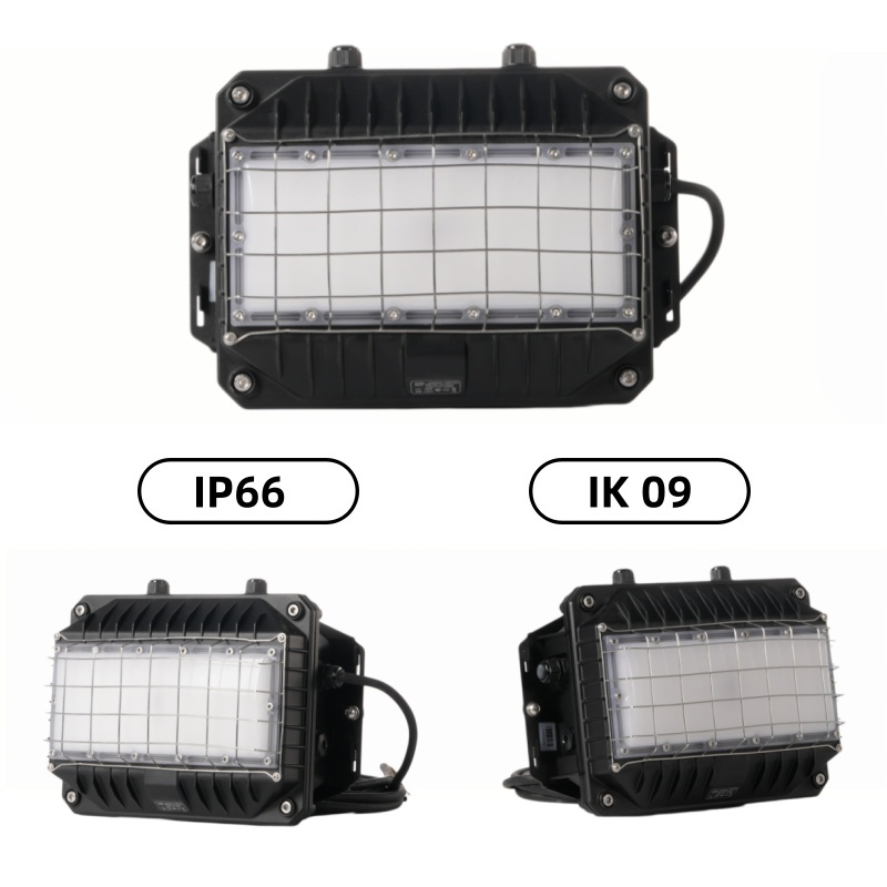 Luz de pared contra inundaciones para túneles de minería LED IP66 Ik09 Iluminación industrial subterránea