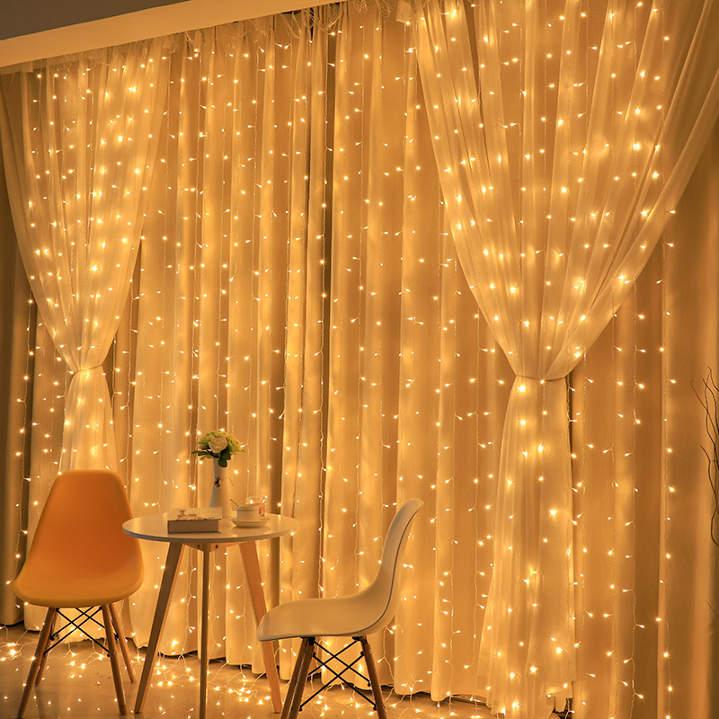 Bombilla LED de alta potencia para interiores y exteriores, lámpara de techo y pared, foco LED de alta calidad a precios de fábrica 2X3m 300 Perlas 30V Iluminación de cortina LED