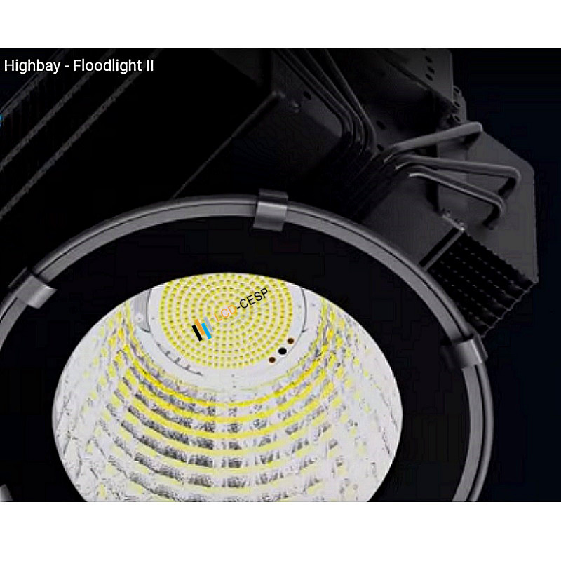 Foco LED de Alta Mastia 500W-1200W 90-305VAC IP67 Ik08 para Estadios, Arenas, Piscinas, Áreas Costeras, Aeropuertos, Clubes de Golf y Iluminación de Torres Industriales