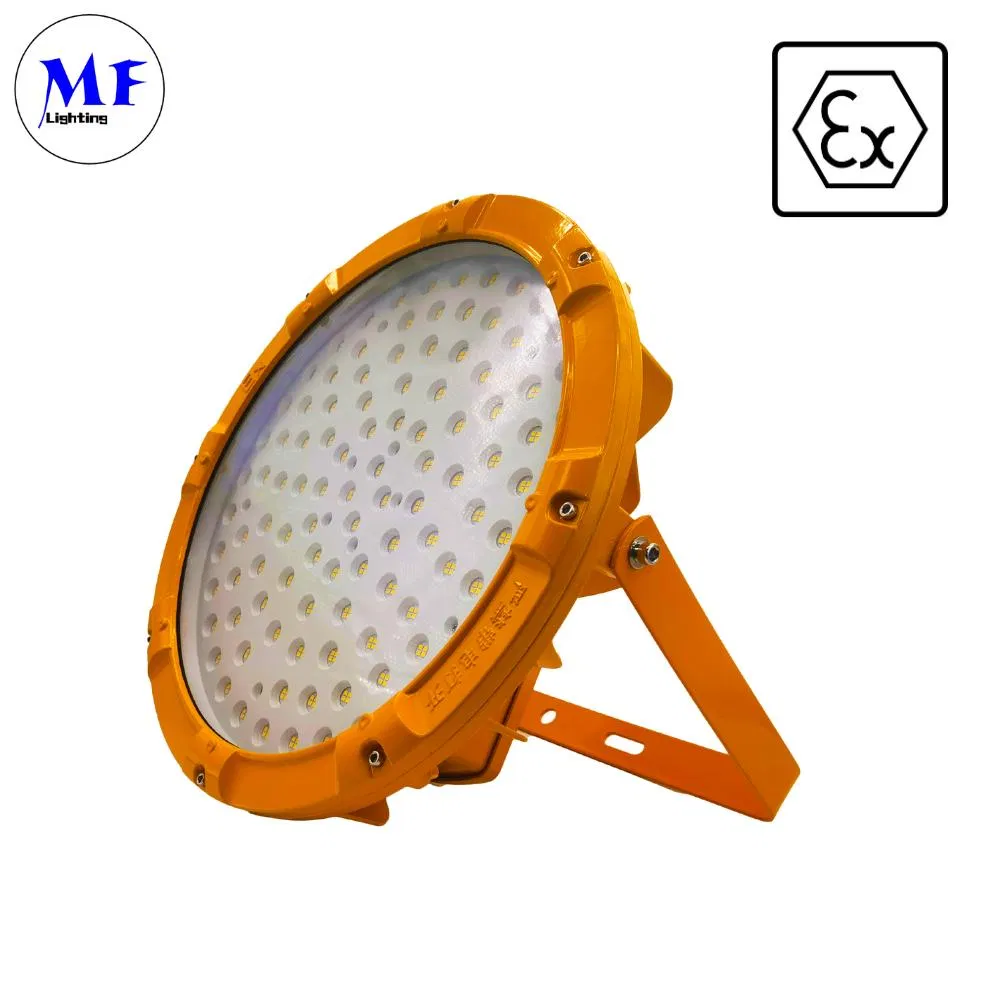 50W/100W/150W/200W/300W Luz LED a prueba de explosiones aprobada por ATEX para la industria del gas, luz ligera de aceite de LNG, residencial e industrial