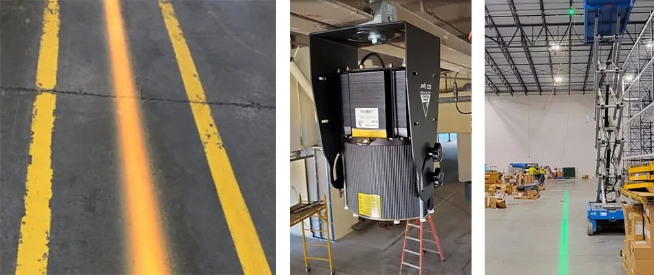 Aplicaciones de seguridad industrial del proyector virtual