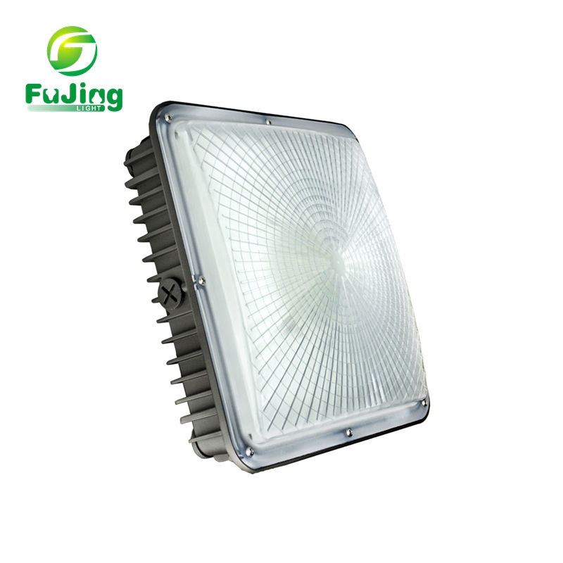 Luz de Canopy LED de Bajo Perfil Luz LED para Gasolineras Luces para Garajes 100W