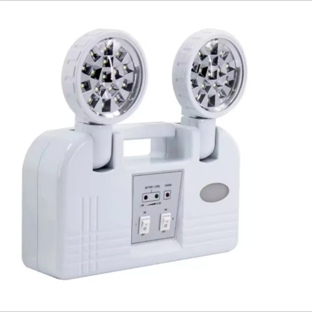 Lámpara de Emergencia LED Recargable Vista Lateral